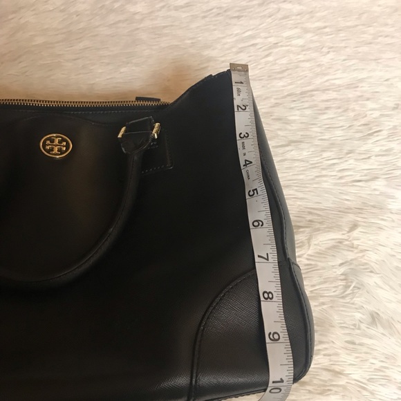 TORY BURCH Bag Tote Leather Purse- Black-Does Not Come With Cross Strap - Picture 16 of 16